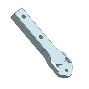Coiling plate holder for large spring diameters 