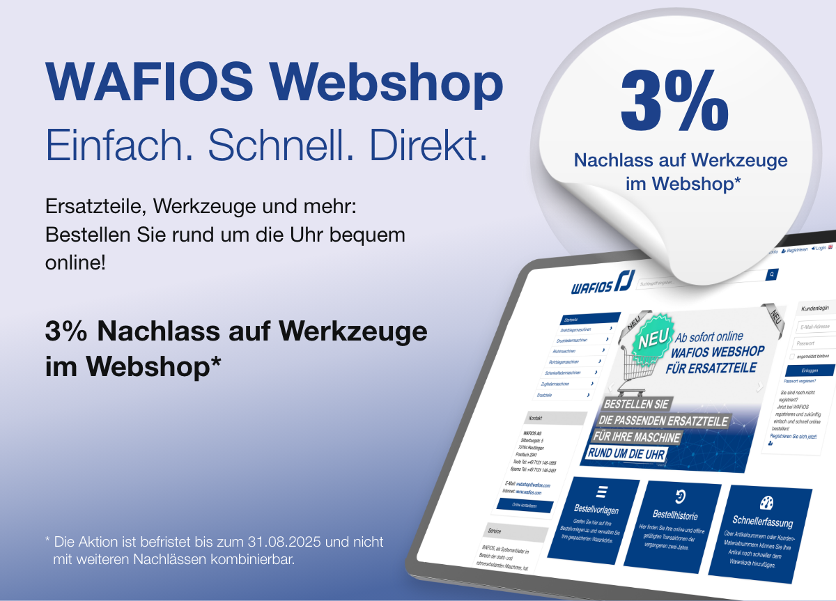 Nachlassaktion 3%